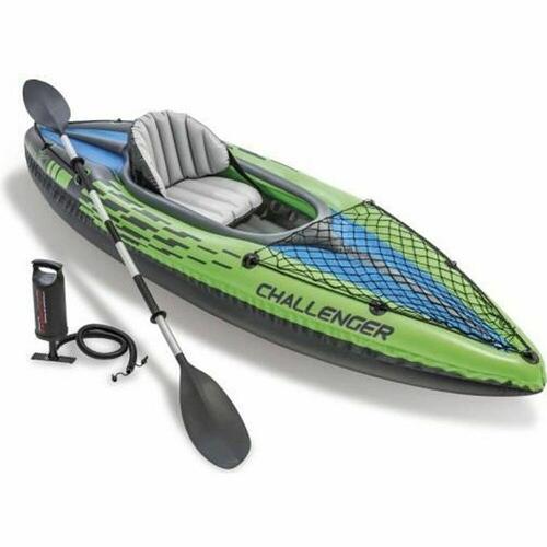 Oppustelig kano Intex Challenger K1 Grøn Oppustelig 274 x 33 x 76 cm