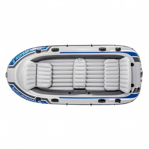 Oppusteligt Skib Intex Excursion 5 Blå Hvid 366 x 43 x 168 cm