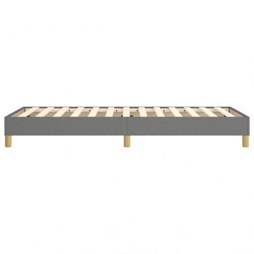 Boxspring sengeramme i stof - mørkegrå 90×200 cm