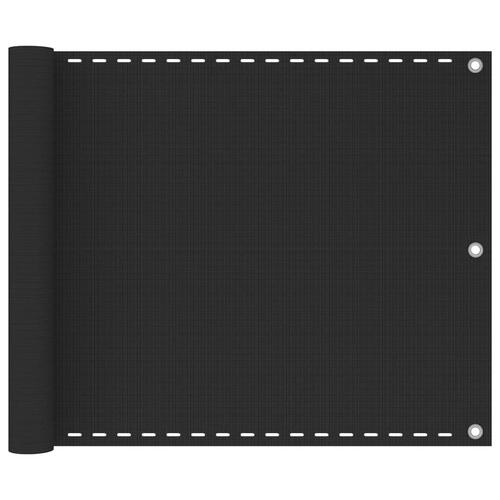 Balkonafskærmning HDPE 75x600 cm antracitgrå