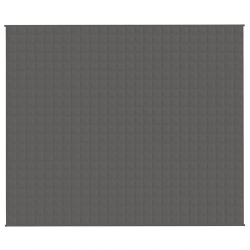 Tyngdetæppe 220×260 cm - 15 kg, grå mikrofiber