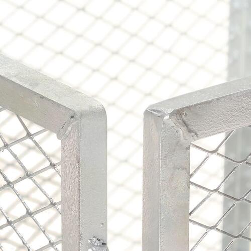 Kompostbeholder 85x85x70 cm galvaniseret jern