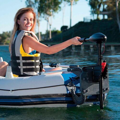Motor Intex Transom Mount Trolling 12 V 480 W Oppusteligt Skib Elektrisk