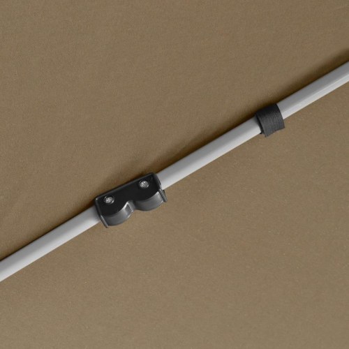 Pop op-havetelt med sidevægge 3,6x3,1 m 220 g/m² gråbrun