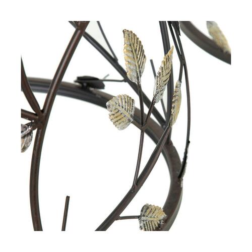 Sofabord 42,93 x 42,93 x 50,04 cm Krystal Sort Gylden Metal (2 enheder)