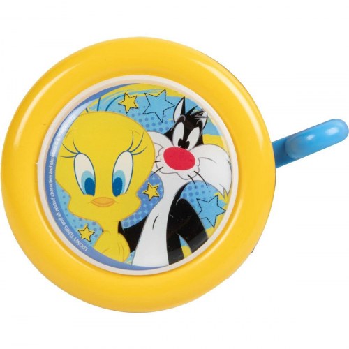 Looney Tunes ringeklokke til børnecykel - gul (CZ10962)