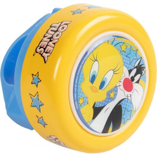 Looney Tunes ringeklokke til børnecykel - gul (CZ10962)