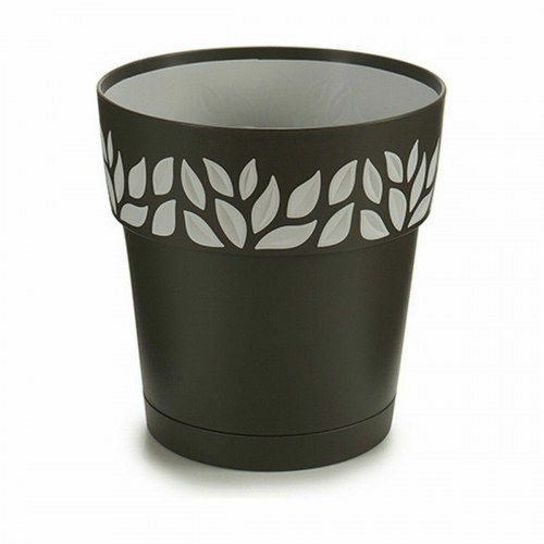 Stefanplast Cloe selvvandende krukke - antracit, 15 × 15 × 15 cm (12 stk.)
