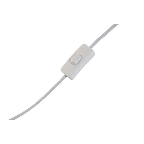 Bordlampe - hvid/guld i harpiks og plastik, 18 × 17 × 44 cm