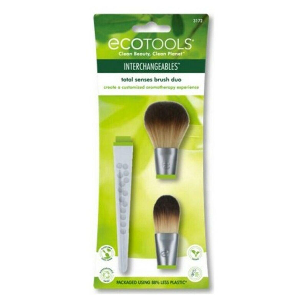 Makeup Børste Total Sense Ecotools Total Senses Brush Duo Dele