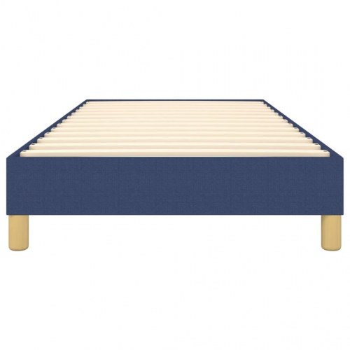 Boxspring sengeramme 90×200 cm i stof - blå