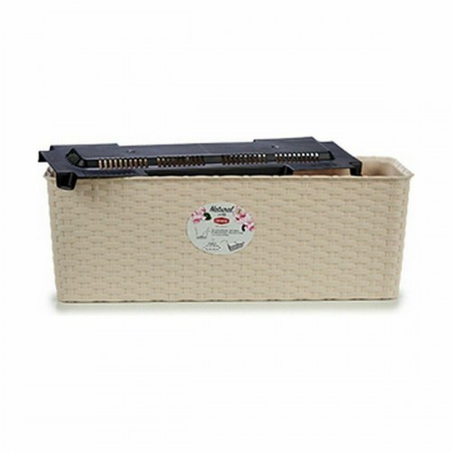 Stefanplast altankasse - beige plastik, 17,5 × 16 × 48,5 cm (12 stk.)