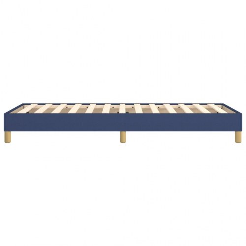 Boxspring sengeramme 90×200 cm i stof - blå