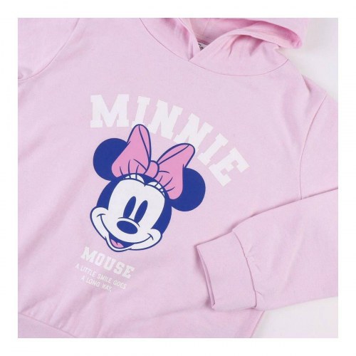 Minnie Mouse sweatshirt til børn - pink, 10 år