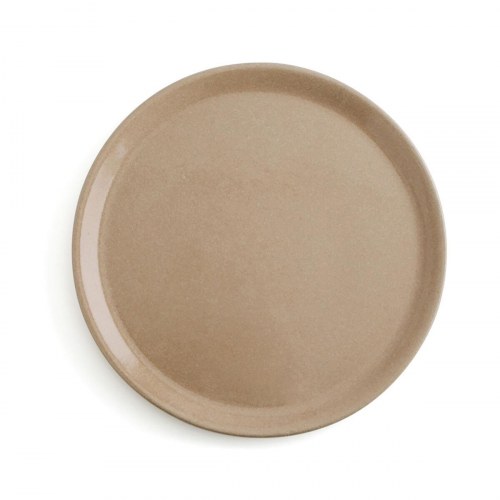 Anaflor flad middagstallerken i bagt ler, beige Ø 31 cm - 8 stk.