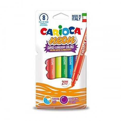 Carioca Neon markeringstuscher - multifarvet, 24 enheder