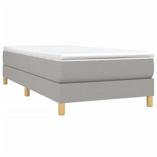 Sengeramme uden madras Lysegrå 100x200 cm Stof