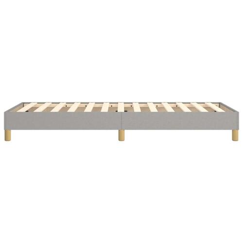 Sengeramme uden madras Lysegrå 100x200 cm Stof