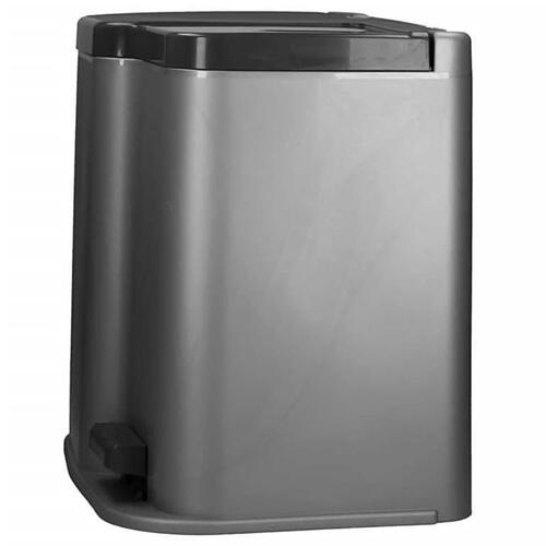 Curver dobbelt pedalspand Deco 15 l med 6 l indvendige spande lysegrå