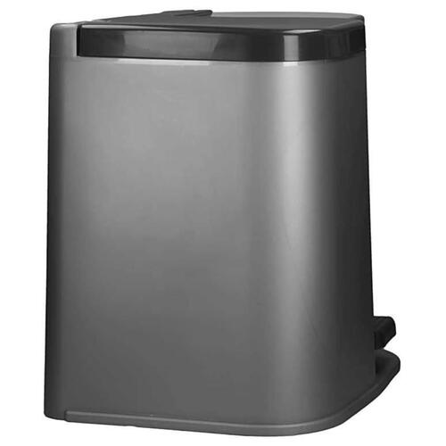Curver dobbelt pedalspand Deco 15 l med 6 l indvendige spande lysegrå