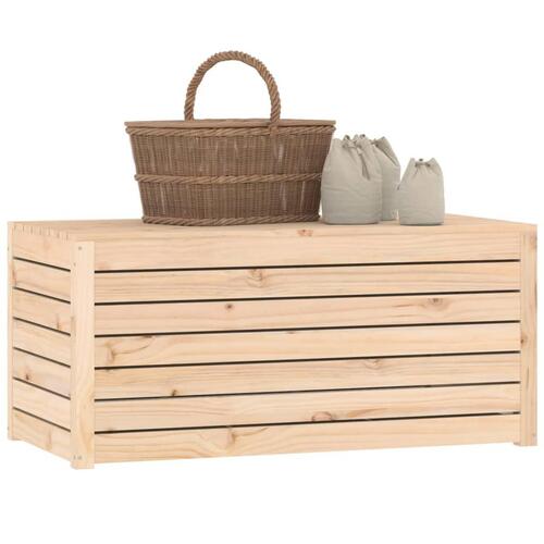 Havekasse 101x50,5x46,5 cm massivt fyrretræ