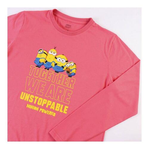 Nattøj Minions Pink Dame L