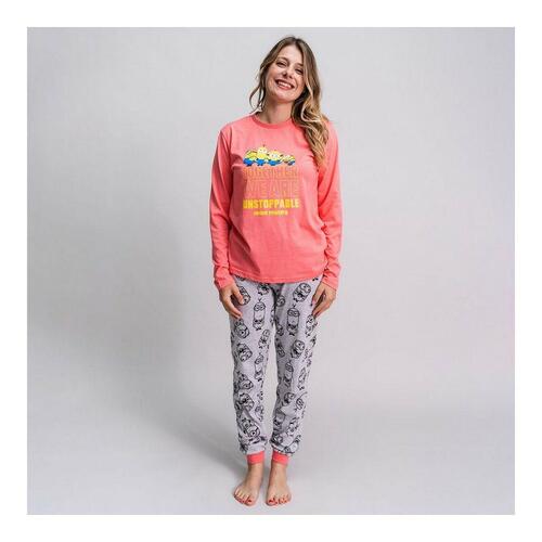 Nattøj Minions Pink Dame L
