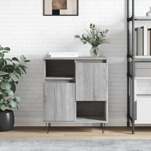 Skænk 60×35×70 cm - konstrueret træ i grå sonoma-eg