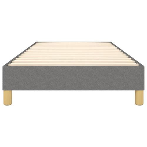 Sengeramme uden madras Mørkegrå 100x200 cm Stof