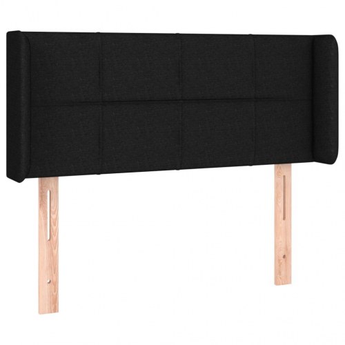 Sengegavl med LED-lys 93 x 16 x 78/88 cm - sort
