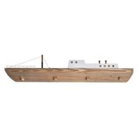 Knagerække til væggen 91 x 8,5 x 20 cm Natur Træ Barco