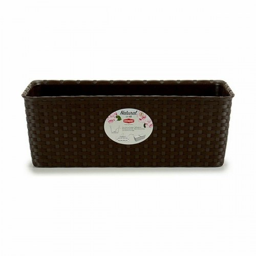 Stefanplast altankasse i plastik - brun, 39 × 13,5 × 15,5 cm (12 stk.)