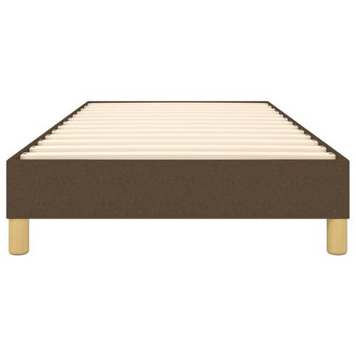 Sengeramme uden madras Mørkebrun 100x200 cm Stof