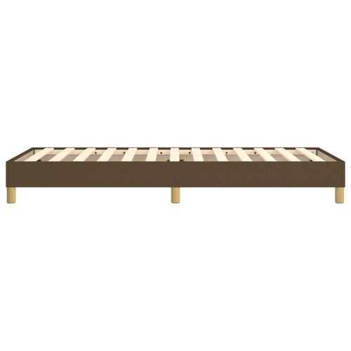 Sengeramme uden madras Mørkebrun 100x200 cm Stof