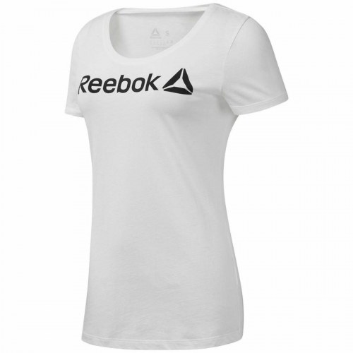 Reebok dame T-shirt med scoop-hals, hvid - XS