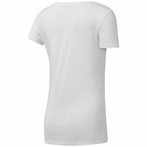 Reebok dame T-shirt med scoop-hals, hvid - XS