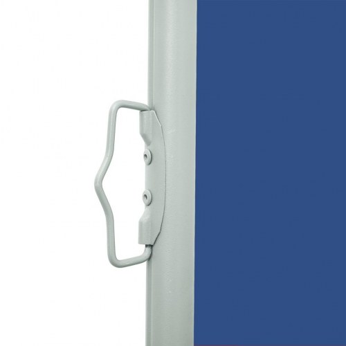 Sammenrullelig sidemarkise til terrasse 600 × 160 cm - blå