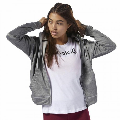 Reebok dame T-shirt med scoop-hals, hvid - XS