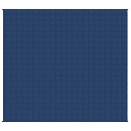 Tyngdetæppe 220 × 235 cm - 11 kg, blå stof