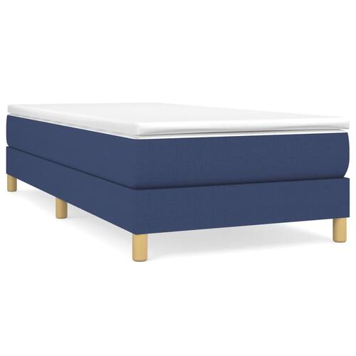 Sengeramme uden madras 100x200 cm stof blå