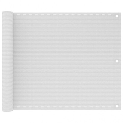 Balkonafskærmning i HDPE 75 × 400 cm - hvid