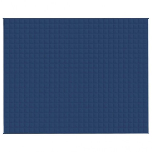 Tyngdetæppe 235 × 290 cm - 15 kg, blå microfiber
