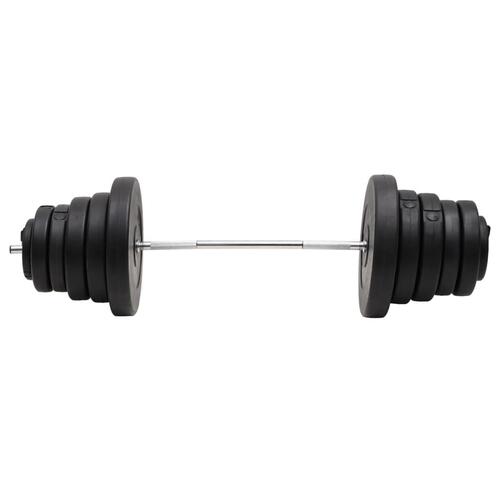 Vægtstang med skiver 90 kg