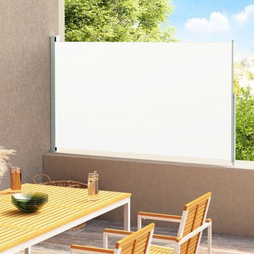 Sammenrullelig sidemarkise til terrasse 200×300 cm - creme