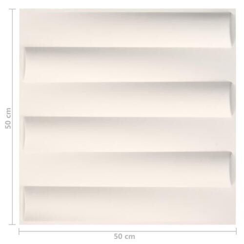 Vægpaneler 24 stk. 3D 0,5x0,5 m 6 m²
