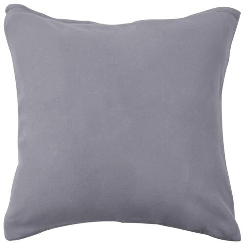 Sengesæt 3 dele fleece 200 x 220/80 x 80 cm grå