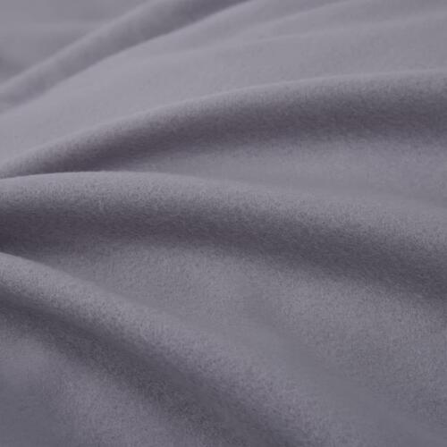 Sengesæt 3 dele fleece 200 x 220/80 x 80 cm grå