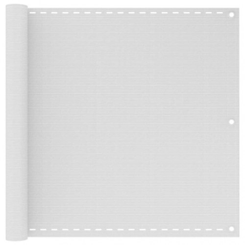 Balkonafskærmning HDPE 90 x 400 cm hvid