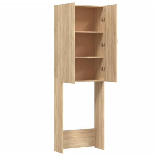 Vaskemaskineskab 64x25,5x190 cm sonoma-eg