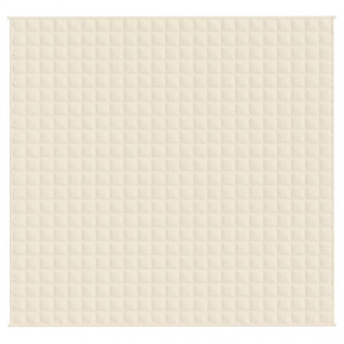 Tyngdetæppe 220 × 235 cm - 15 kg, stof i lys creme